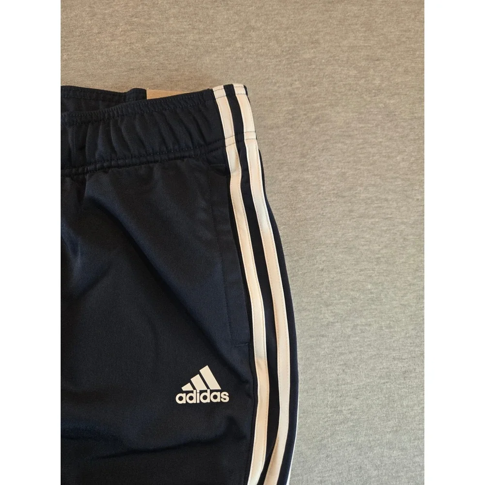 Adidas Track Pants Mens 4X Navy Blue 3-Stripes Slim Fit Tricot Athletic NWT